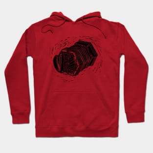 Concertina Linocut Design Hoodie